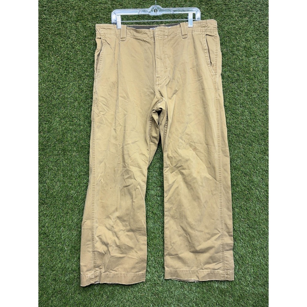 Gap Khakis Pants Mens 38x30 Beige Boot Fit Relaxed Canvas Workwear Utility